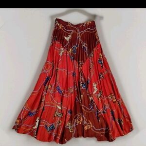 Sandro Paris Pleated Western Boots Skirt 1